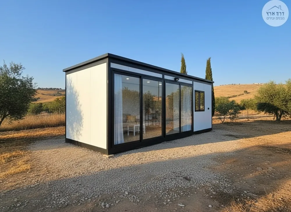 הדמיה של מבנה יביל בשטח פתוח